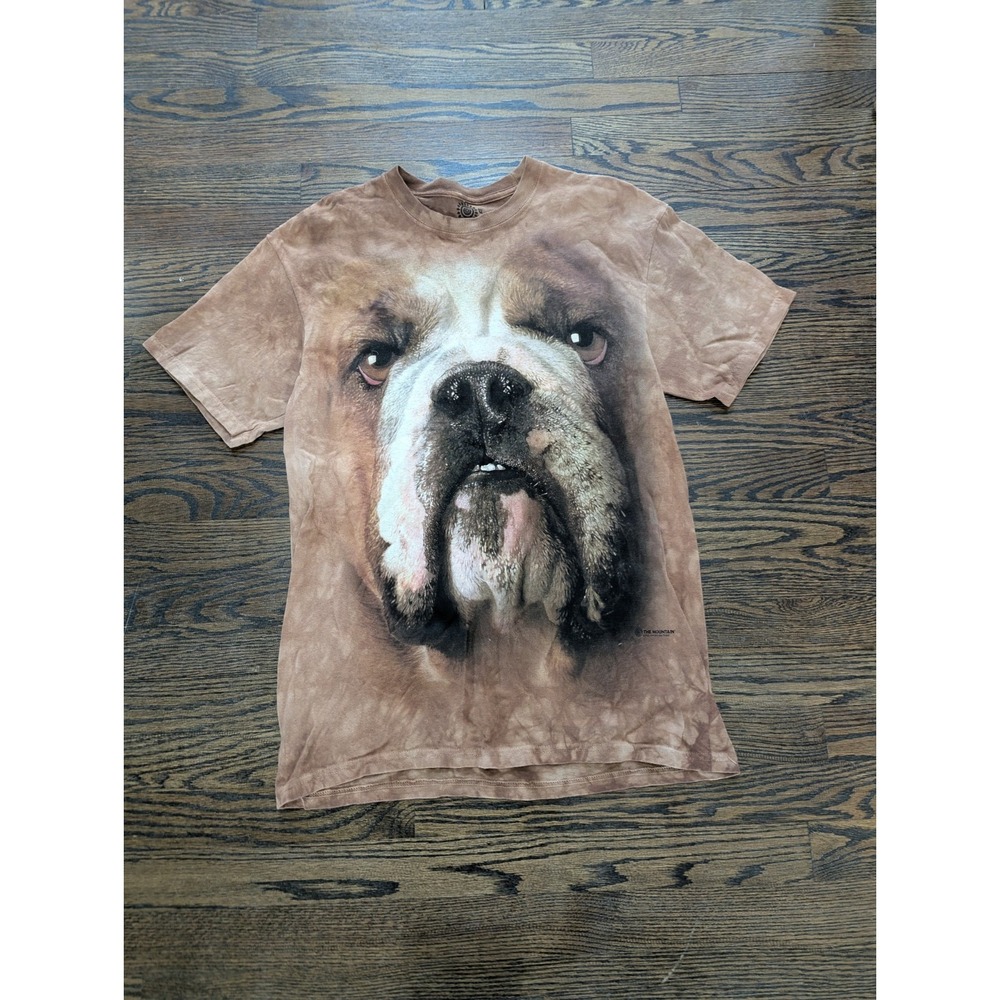 Bull Dog Hand Dyed Adult Size M T-Shirt The Mountain usa Y2K Grunge Vintage 2011